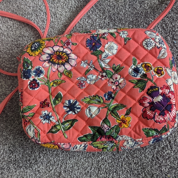 Vera Bradley Coral Floral Little Crossbody - Picture 2 of 5